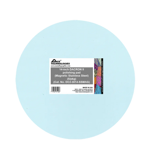 14" DACRON II Polishing Pad with Magnetic Stainless Steel Backing, 5/pkg, DC2-3014-SSMAG