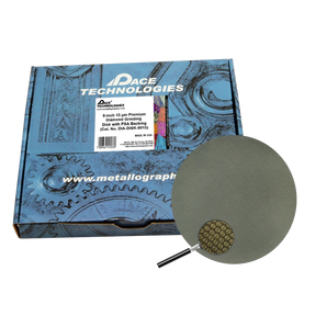 8" Diamond Abrasive Grinding Disk with PSA backing, 15 micron, 1/box, DIA-DISK-8015