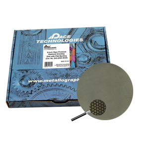 8" Diamond Abrasive Grinding Disk with PSA backing, 30 micron, 1/box, DIA-DISK-8030