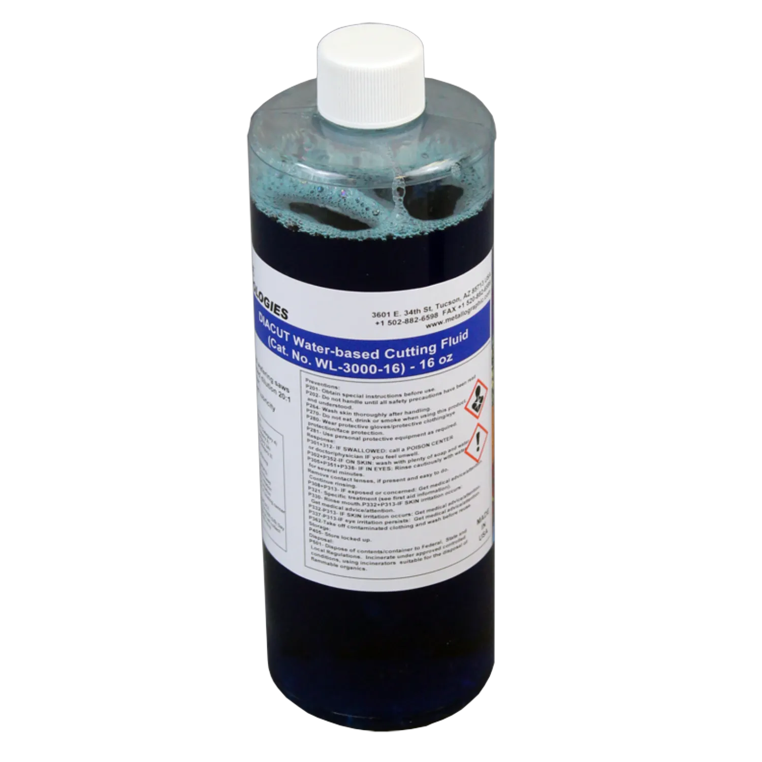 DIACUT Water-Based Diamond Cutting Fluid, 16 oz, WL-3000-16