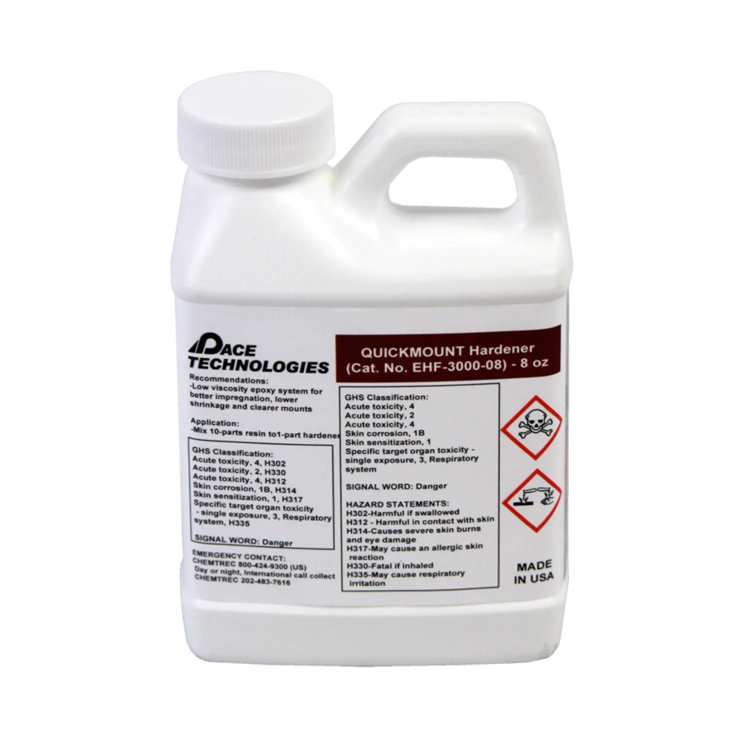 QUICKMOUNT 2 Fast Epoxy Hardener, 8 oz