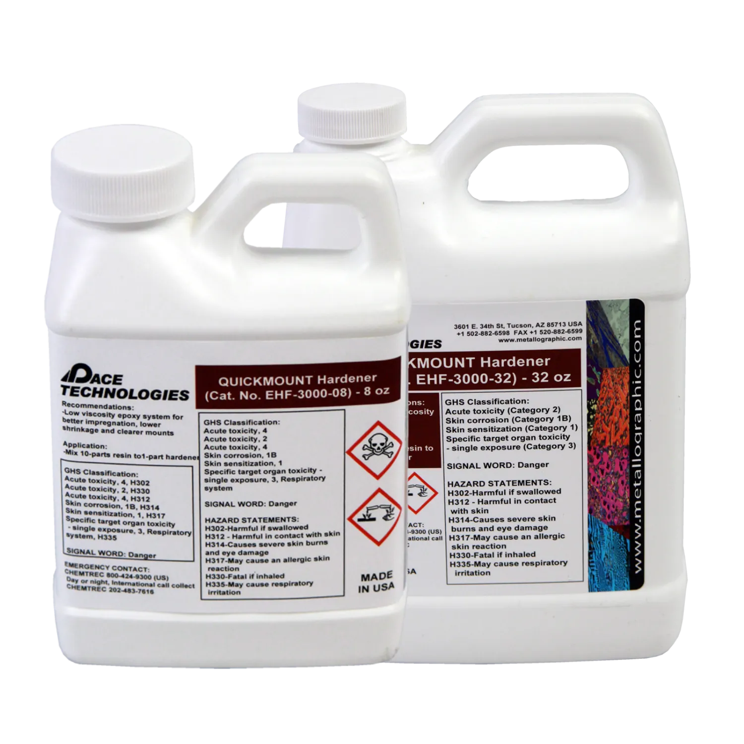 QUICKMOUNT 2 Fast Epoxy Hardener, 8 oz to 1 gallon