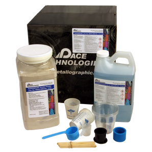 SUPERMOUNT Glass Filled Acrylic Castable Mounting Resin Kit, 5 lb powder/ 64 oz liquid