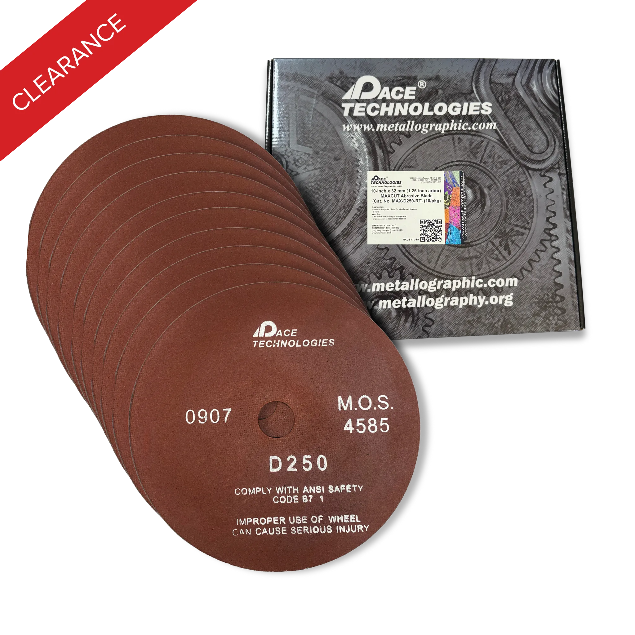 10" Abrasive Blade, (10/pkg), MAX-D250-RT