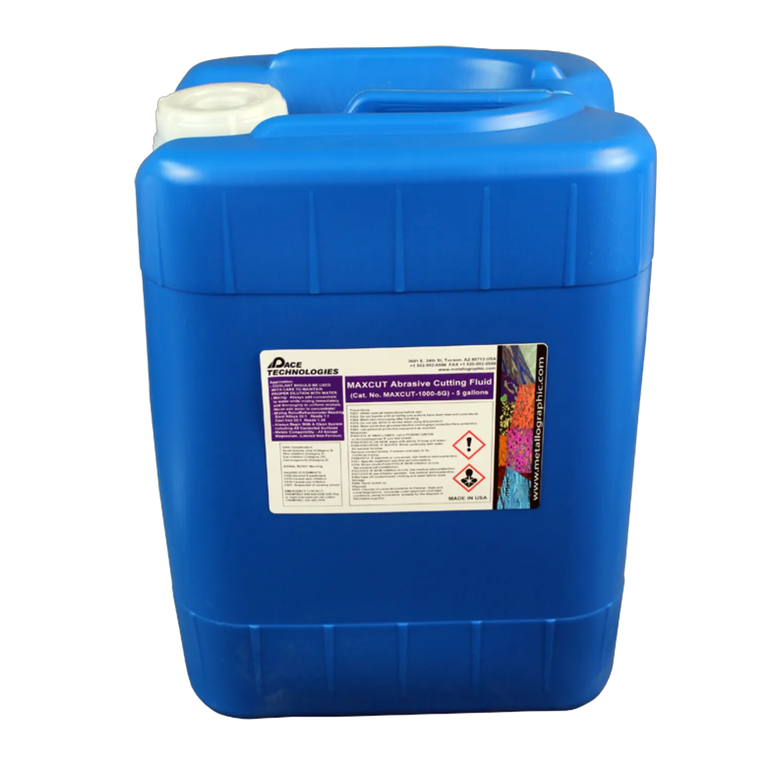 Abrasive Cutting Fluid, 5 Gallon, MAXCUT-1000-5G