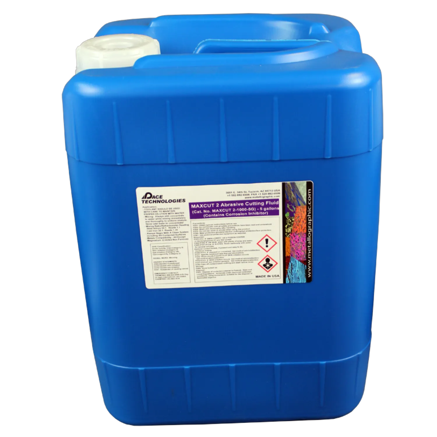 Abrasive Cutting Fluid with Anti-Corrosion, 5gallon, MAXCUT2-1000-5G