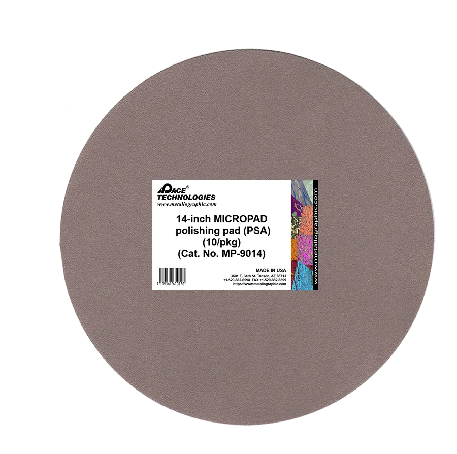 14" MICROPAD metal mesh Polishing Pad with PSA backed, MP-9014