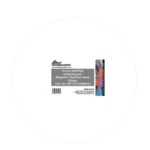 14" NAPPAD Polishing Pad with Magnetic Stainless Steel Backing, 5/pkg, NP-7014-SSMAG