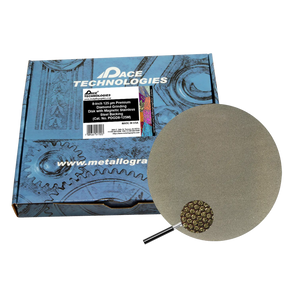 8" Diamond Abrasive Grinding Disk with magnetic stainless steel backing, 125 micron, 1/box, PDGD8-125M