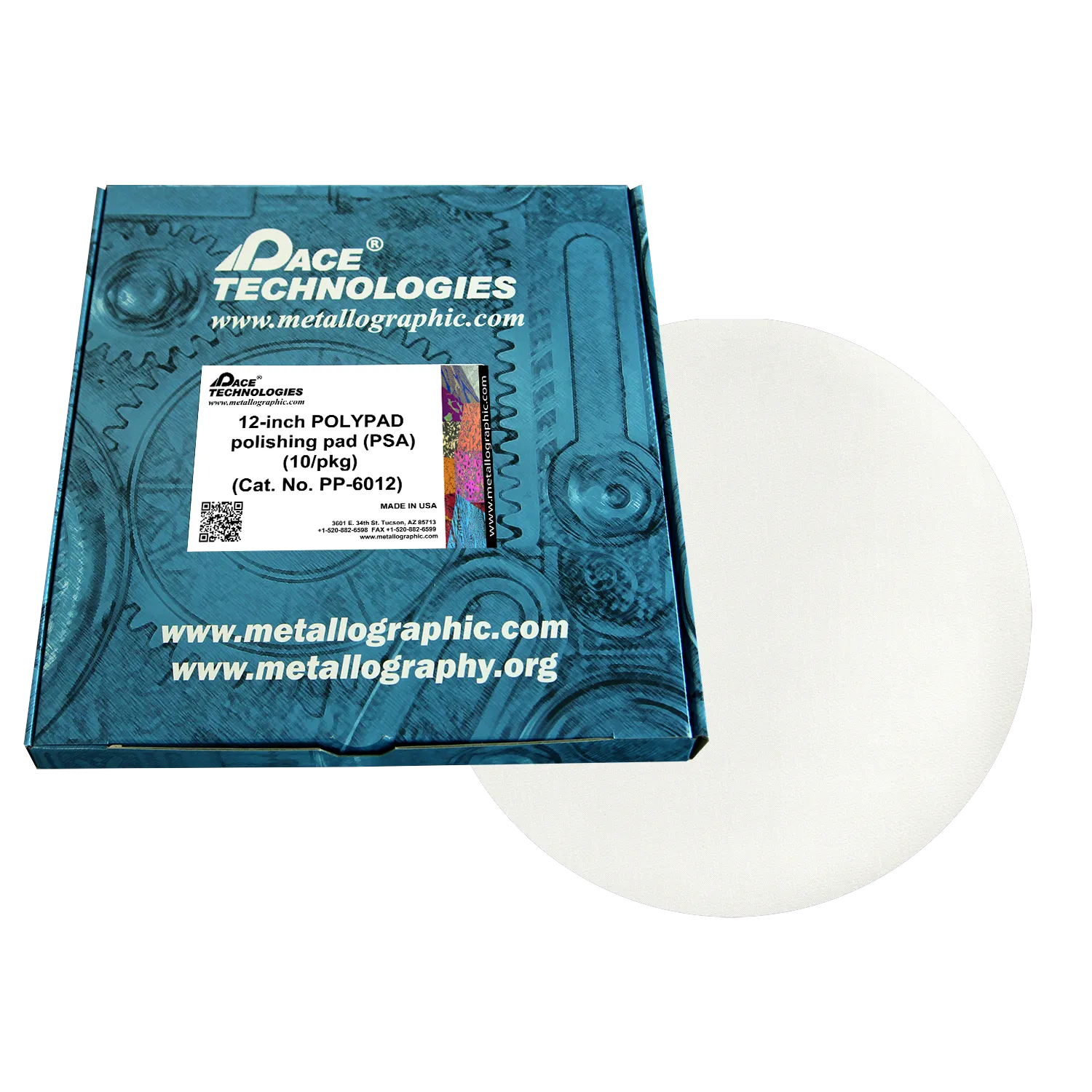 12" POLYPAD Polishing Pad with PSA backed, PP-6012