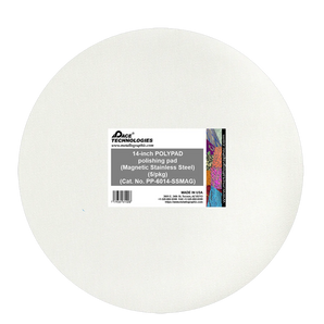 14" POLYPAD Polishing Pad with Magnetic Stainless Steel Backing, 5/pkg, PP-6014-SSMAG