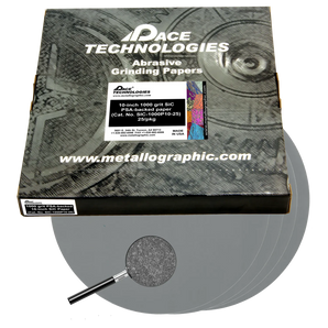 10" SiC Grinding Papers with PSA backed, 1000 grit, SIC-1000P10