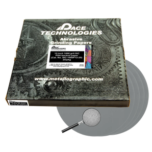 12" SiC Grinding Papers with PSA backed, 1000 grit, SIC-1000P12