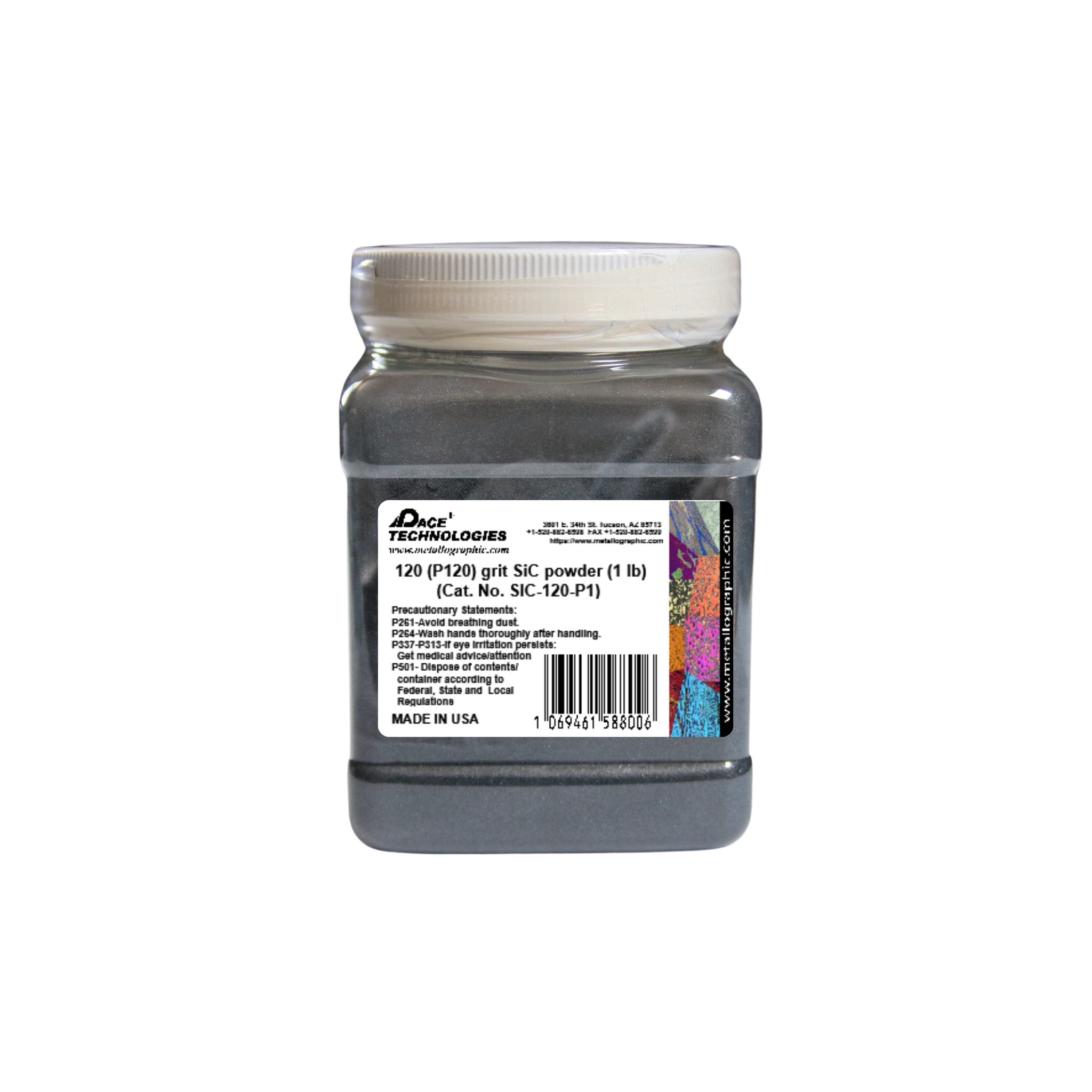 SiC Abrasive Grinding Powder, 120 (P120) grit, SIC-120-P