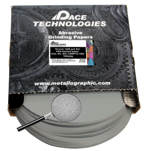 10" SiC Grinding Papers with PSA backed, 1200 grit, SIC-1200P10