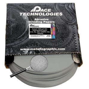 8" SiC Grinding Papers with PSA backed, 1200 grit, SIC-1200P8
