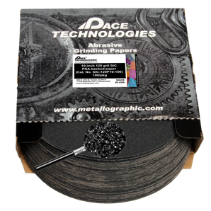 10" SiC Grinding Papers with PSA backed, 120 grit, SIC-120P10