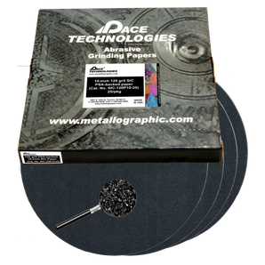 10" SiC Grinding Papers with PSA backed, 120 grit, SIC-120P10