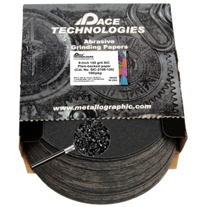 8" SiC Grinding Papers with Plain backed, 120 grit, 100/box, SIC-2108-120