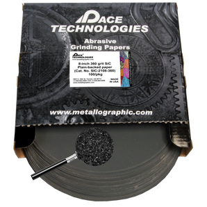 8" SiC Grinding Papers with Plain backed, 360 grit, 100/box, SIC-2108-360