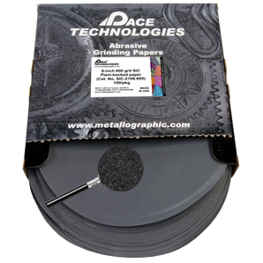 8" SiC Grinding Papers with Plain backed, 600 grit, 100/box, SIC-2108-600