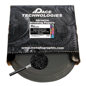 8" SiC Grinding Papers with PSA backed, 320 grit, SIC-320P8