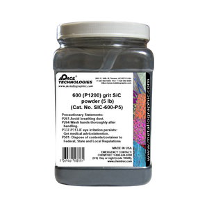 SiC Abrasive Grinding Powder, 600 (P1200) grit, SIC-600-P