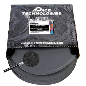 8" SiC Grinding Papers with PSA backed, 600 grit, SIC-600P8