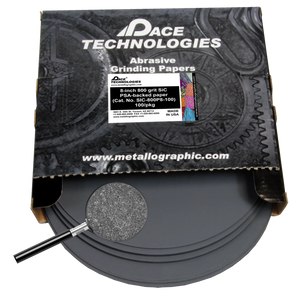 8" SiC Grinding Papers with PSA backed, 800 grit, SIC-800P8