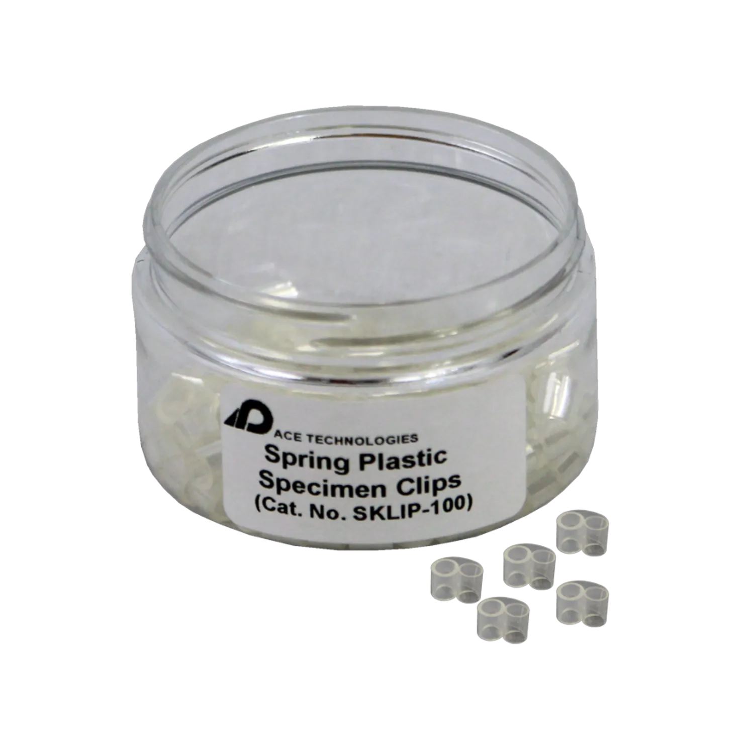 Plastic SKLIP spring specimen clips (100/pkg)