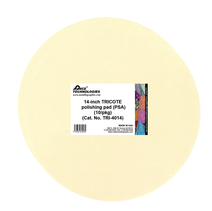 14" TRICOTE metal mesh Polishing Pad with PSA backed, TRI-4014