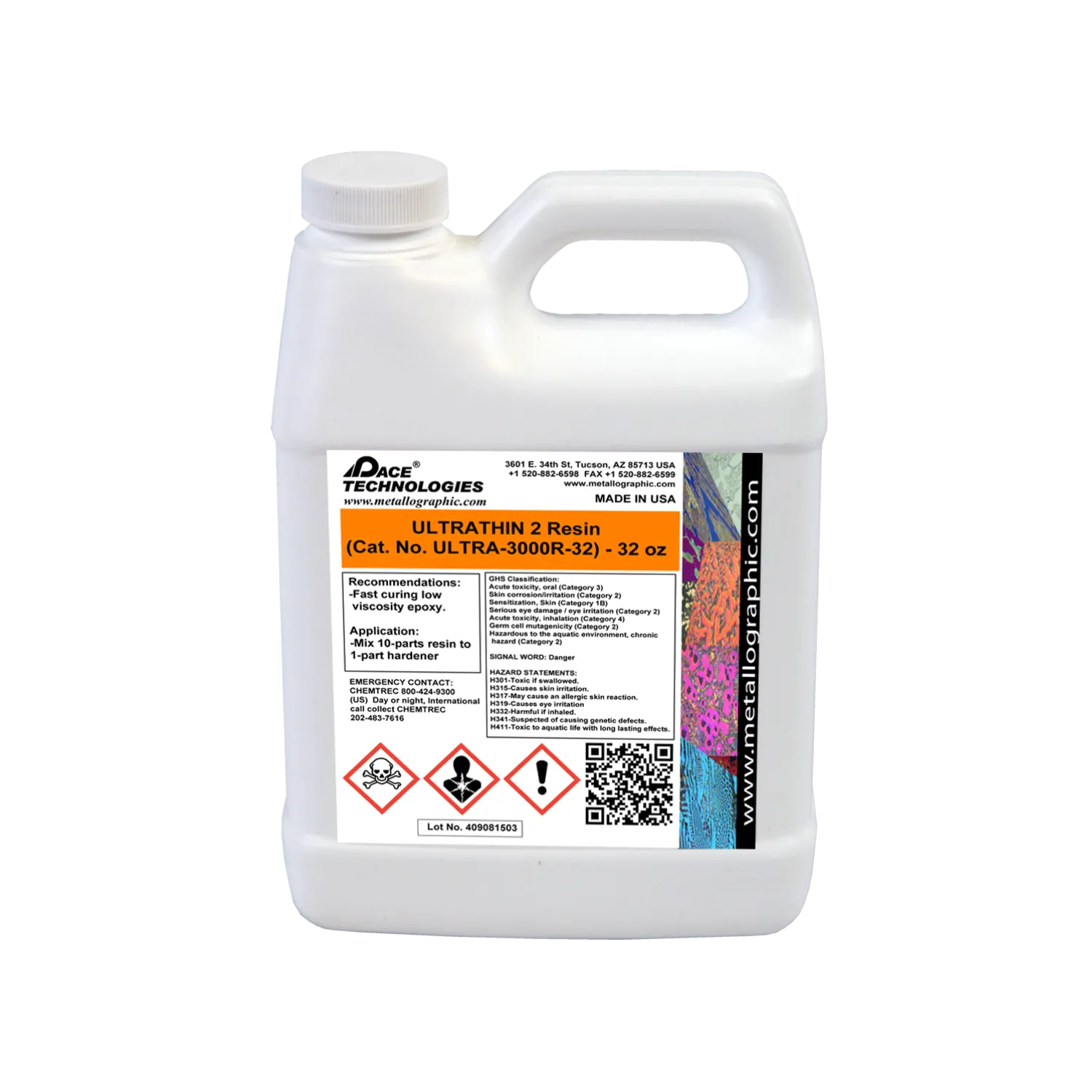 ULTRATHIN 2 Low Viscosity Epoxy Resin, 32 oz